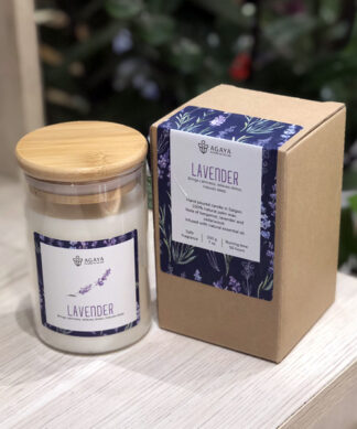 Nến thơm Agaya Lavender 200g 1 bấc