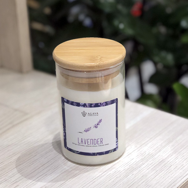 Nến thơm Agaya Lavender 200g 1 bấc