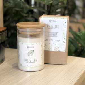 Nến thơm Agaya White tea 200g 1 bấc