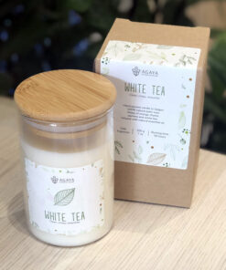 Nến thơm Agaya White tea 200g 1 bấc