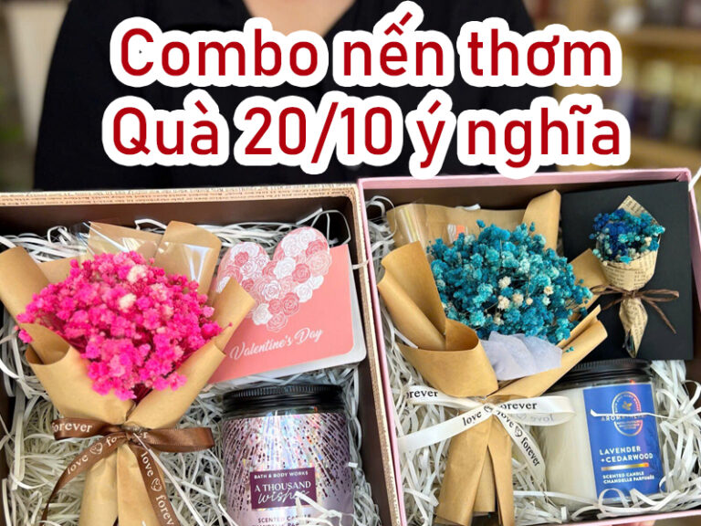 Nến thơm & phụ kiện trang trí – Quà tặng 20/10 độc đáo, thư giãn tinh thần