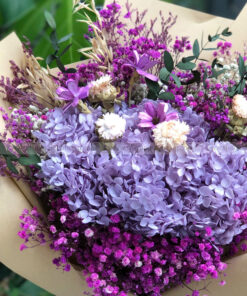 Bó hoa khô Tím Nhớ Thương