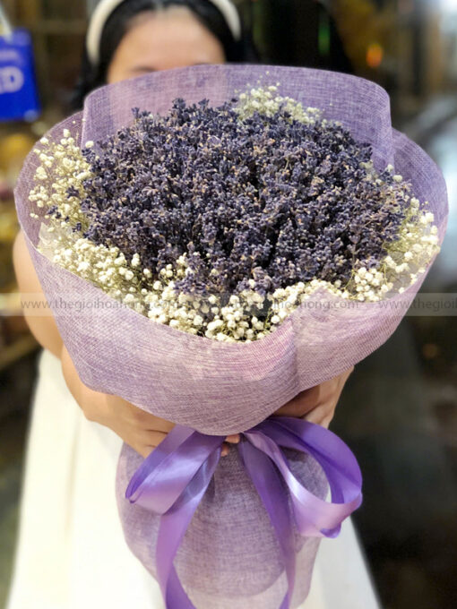 Bó hoa Lavender khô bó tròn – Lavender Bloom