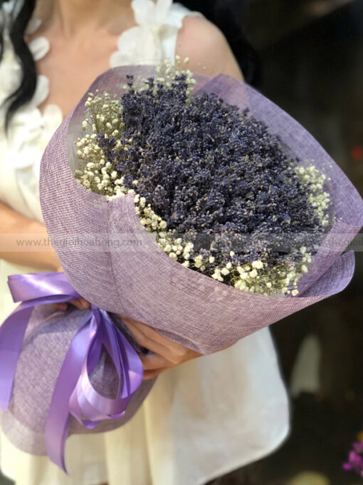 Bó hoa Lavender khô bó tròn – Lavender Bloom