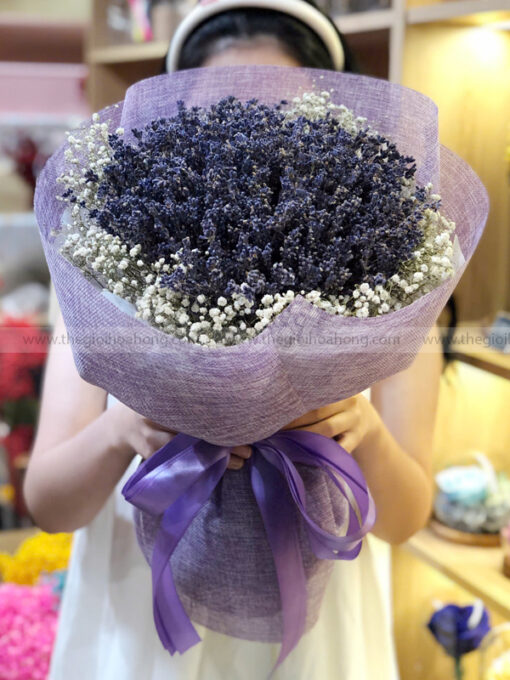 Bó hoa Lavender khô bó tròn – Lavender Bloom