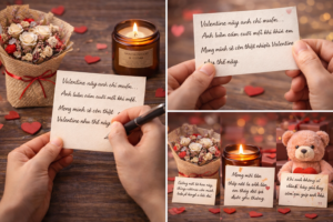 Cách ghi thiệp Valentine tinh tế