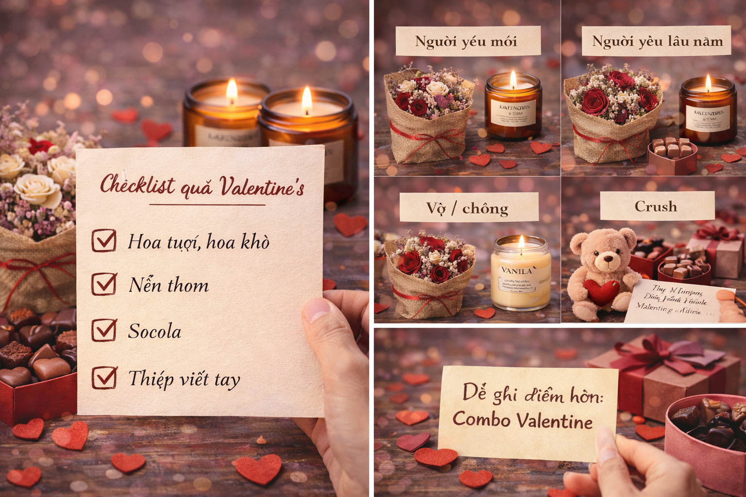 Checklist quà Valentine: Đừng để thiếu món này nếu không muốn mất điểm