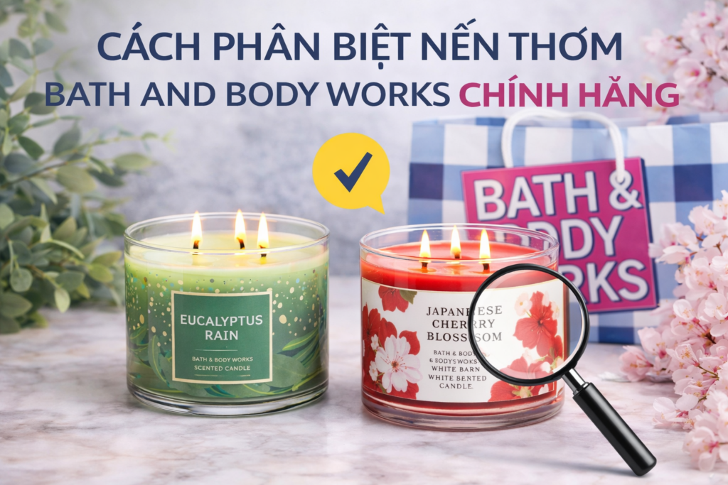 Cách phân biệt nến thơm Bath and Body Works thật - giả