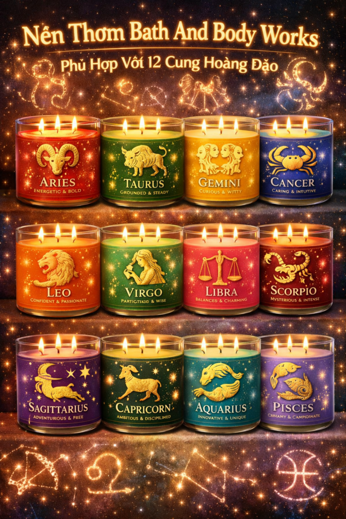 Khám Phá Mùi Nến Thơm Bath And Body Works Phù Hợp Với 12 Cung Hoàng Đạo