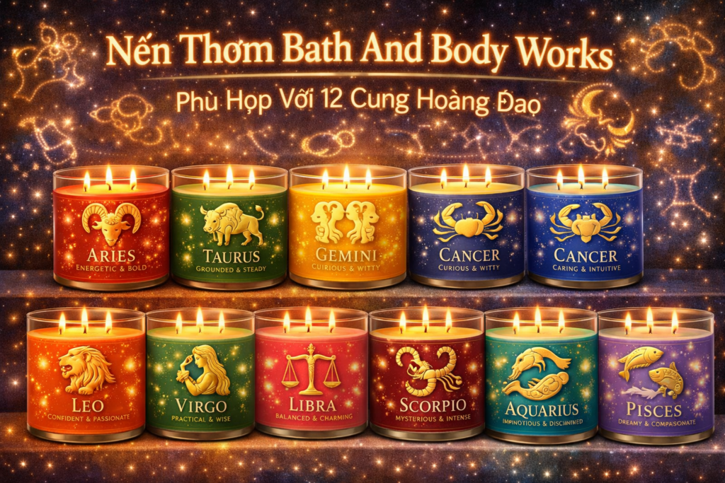 Khám Phá Mùi Nến Thơm Bath And Body Works Phù Hợp Với 12 Cung Hoàng Đạo