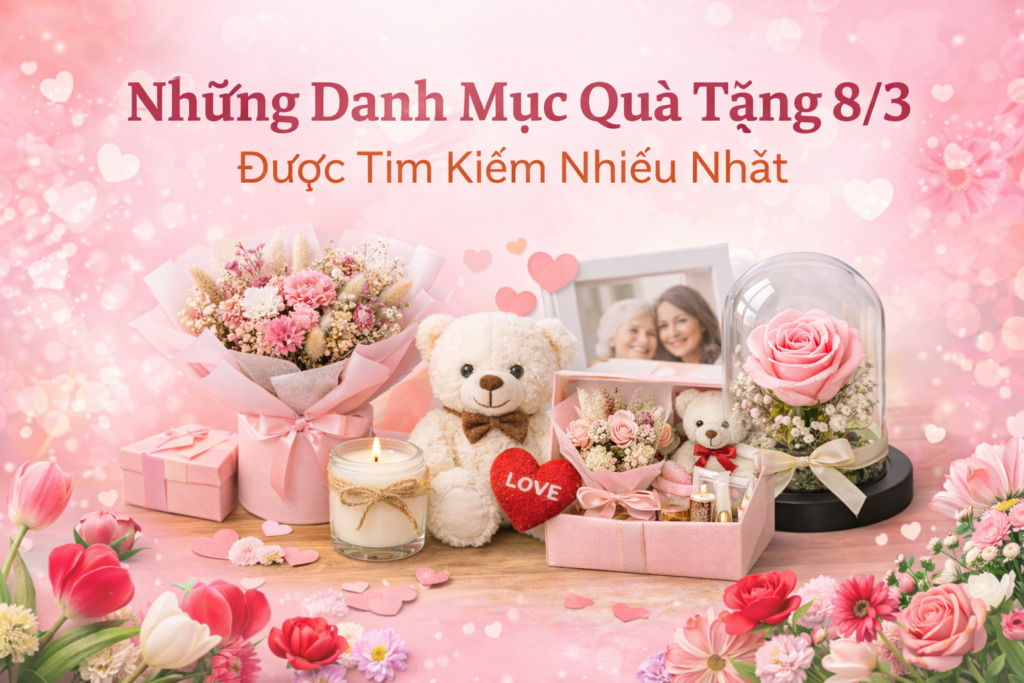 Những Danh Mục Quà Tặng 8/3 Được Tìm Kiếm Nhiều Nhất 2026