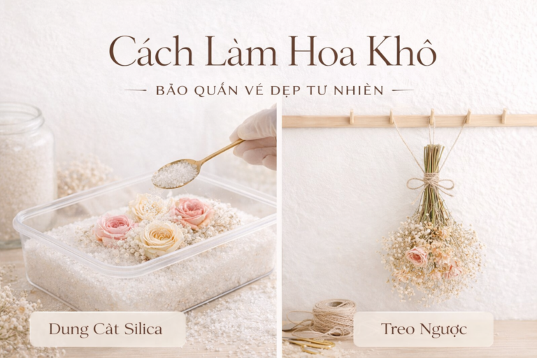 HƯỚNG DẪN CÁCH LÀM HOA KHÔ TẠI NHÀ: GIỮ MÀU SỐNG ĐỘNG & HƯƠNG THƠM LÂU PHAI
