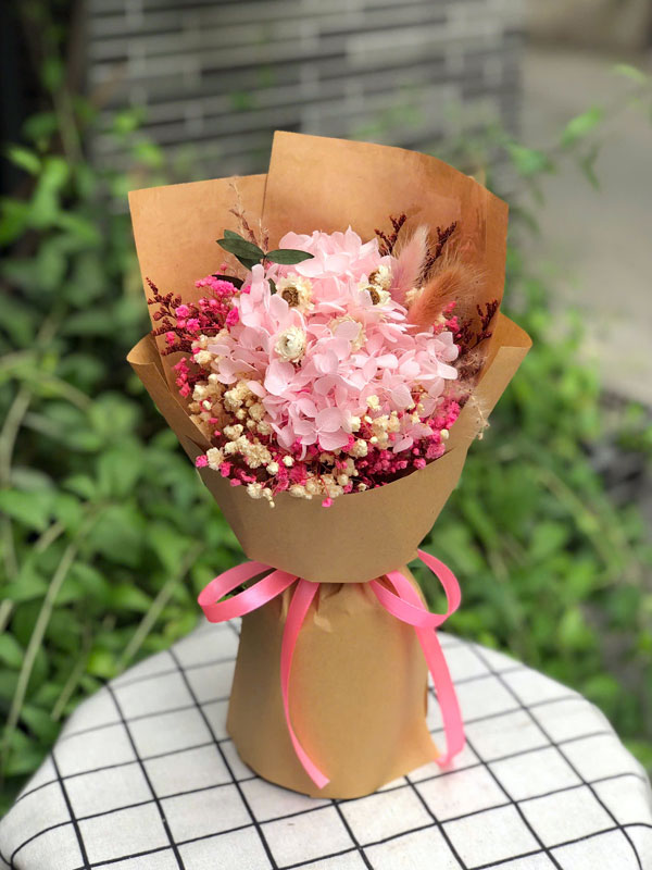 Bó hoa khô - Mộng hồng