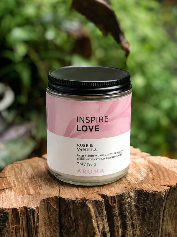 Nến Thơm Bath & Body Works Rose & Vanilla 1 Bấc