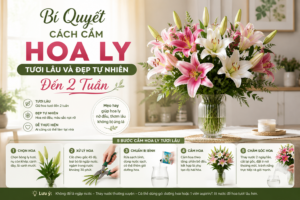 Bí Quyết Cách Cắm Hoa Ly Tươi Lâu Và Đẹp Tự Nhiên Đến 2 Tuần