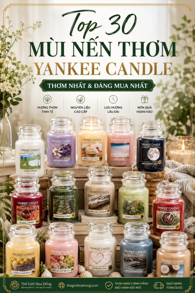 Top 30 Mùi Nến Thơm Yankee Candle Thơm Nhất & Đáng Mua Nhất